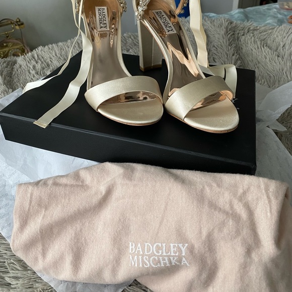 Badgley Mischka, Size 9, Everafter Bridal Shoes. Never Worn! - Picture 2 of 6